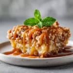 Best Apple Crisp with Caramel Drizzle