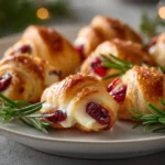 Crescent Roll Cranberry Cheese Bites