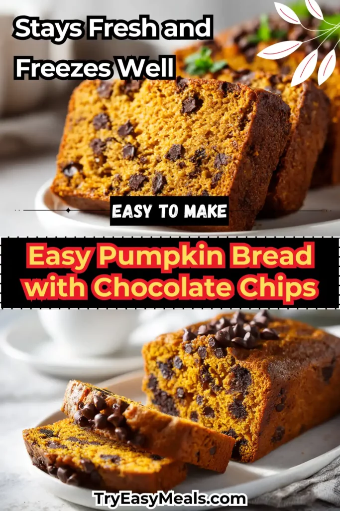 Swirled pumpkin bread with cream cheese layers sliced on plate