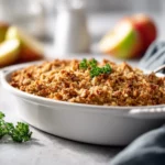 Vegan Apple Crisp with Coconut Oil and Maple Syrup