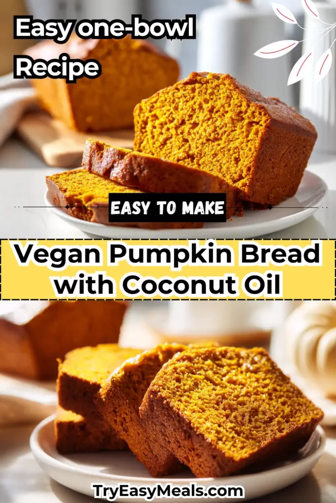Vegan pumpkin bread with walnuts and apples rustic sliced loaf