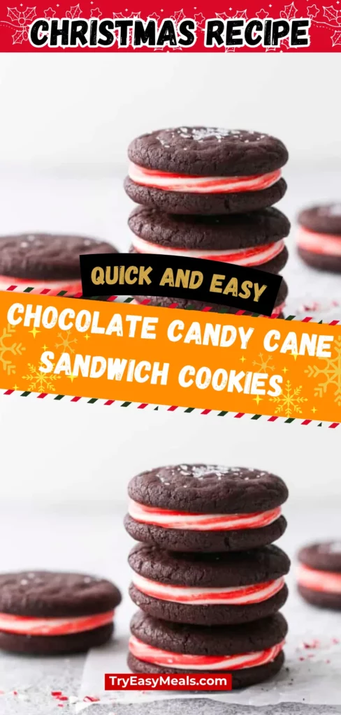 Chocolate sandwich cookies with peppermint filling – Christmas Sweets and Holiday Baking inspiration