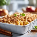 Classic Apple Crumble with Cinnamon and Nutmeg