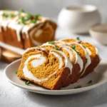 Cream Cheese Swirled Pumpkin Bread