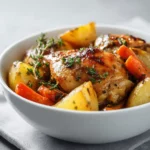 Crockpot Chicken with Potatoes and Carrots