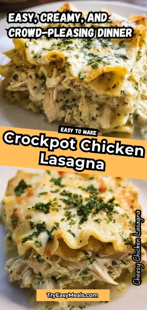 Make dinner simple with this slow cooker chicken lasagna recipe