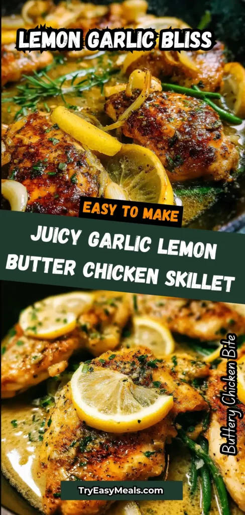 Skillet Garlic Lemon Butter Chicken