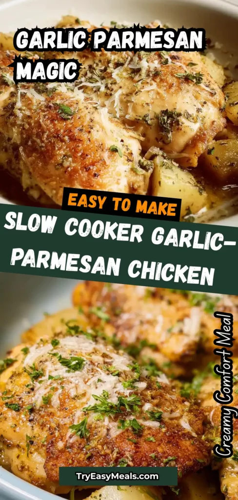 Slow Cooker Garlic Parmesan Chicken