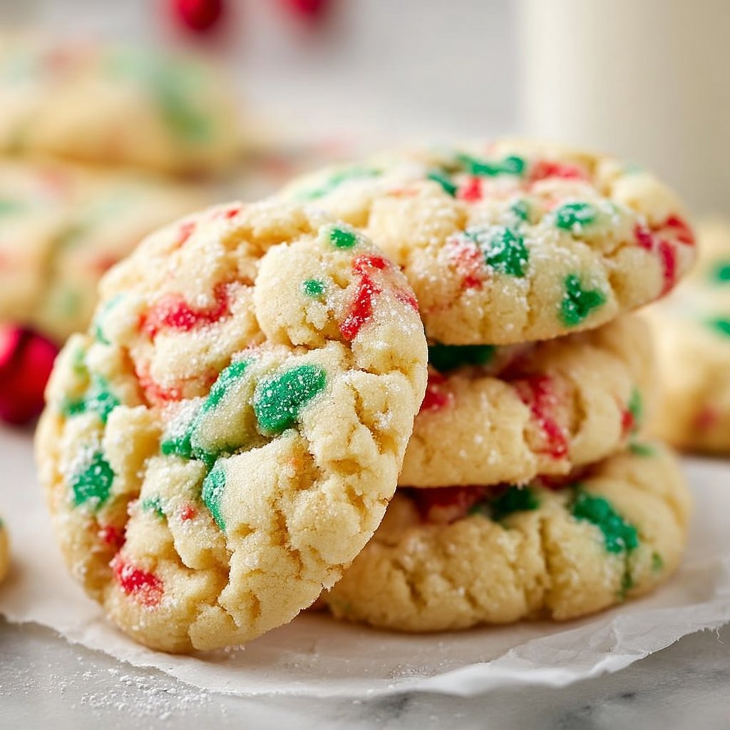 Christmas Gooey Butter Cookies | Cookie recipes, Cookie recipes gooey, Christmas baking recipes