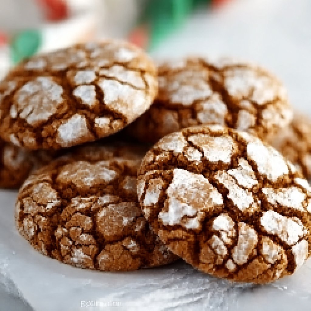 Gingerbread Crinkle Cookies 1 Gingerbread Crinkle Cookies