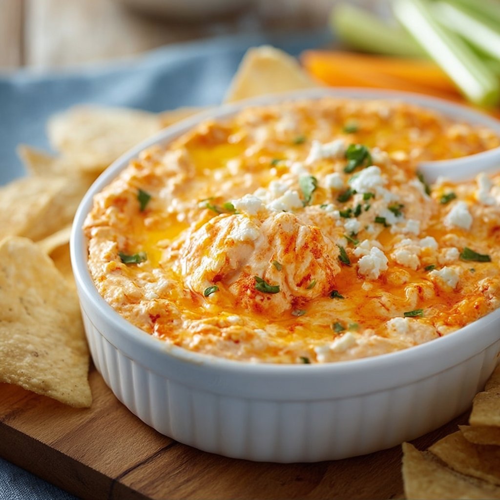 Cottage Cheese Buffalo Chicken Dip