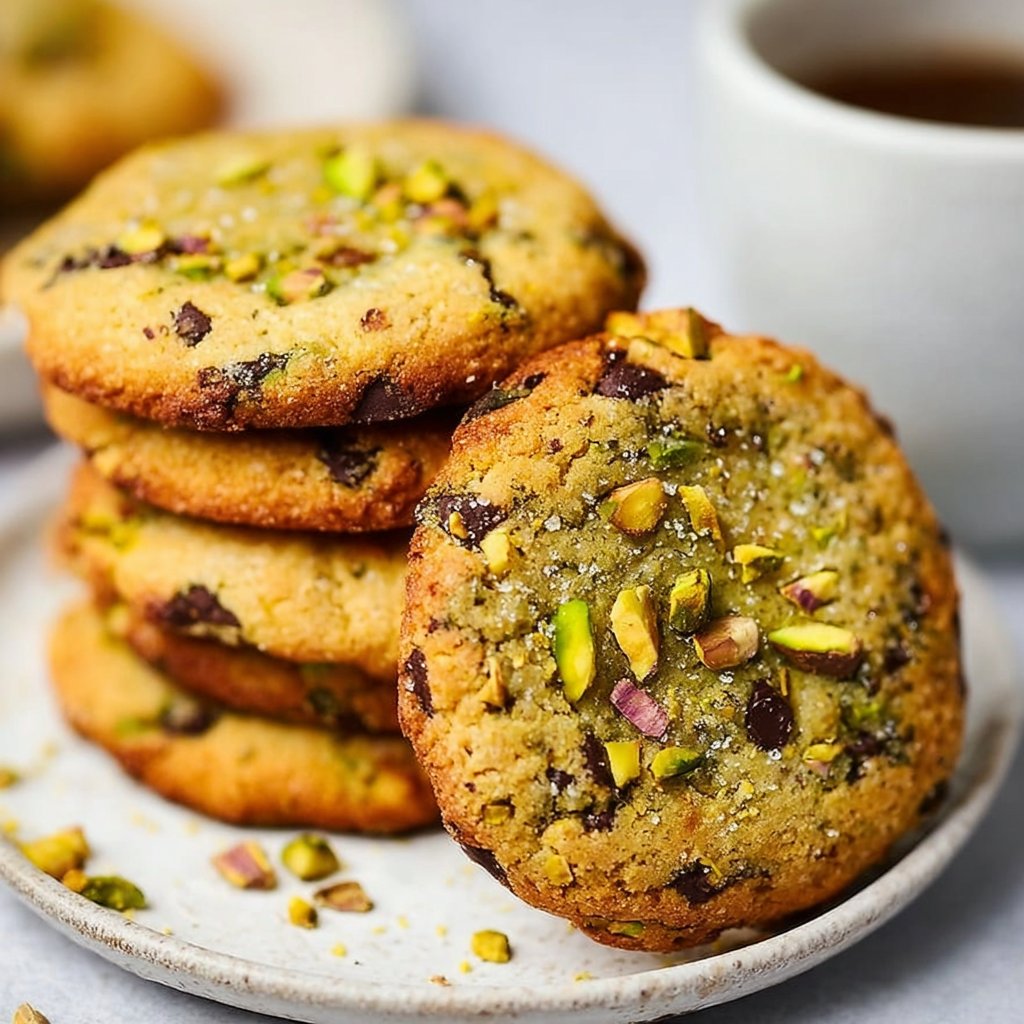 Vegan & Gluten-Free Pistachio Cookies
