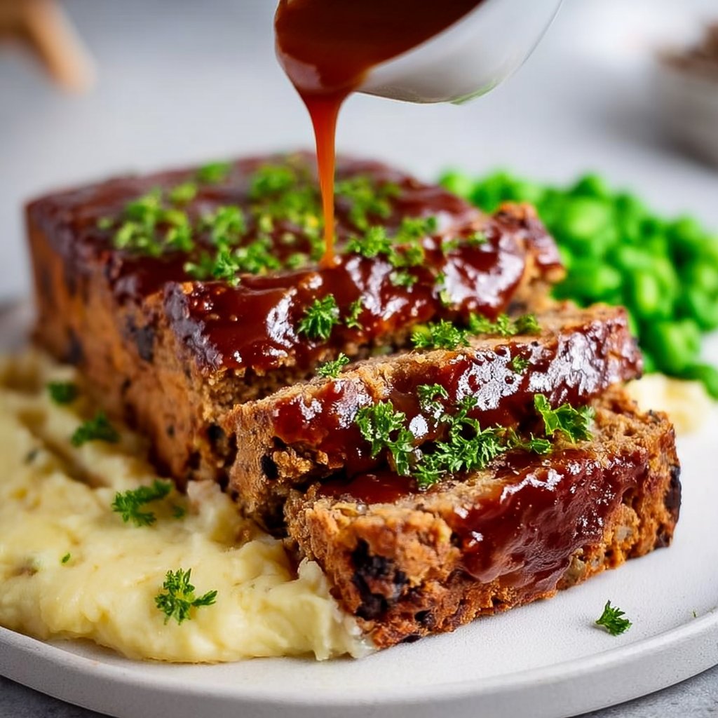 This flavor-packed vegan meatloaf is made with a delicious base of black beans for a hearty, wholesome meal.