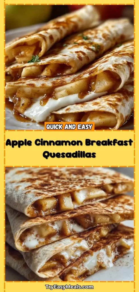 Apple Cinnamon Breakfast Quesadillas Easy Fall Camping Healthy Ideas