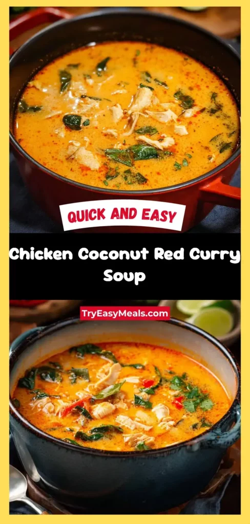 Best Chicken Coconut Red Curry Soup