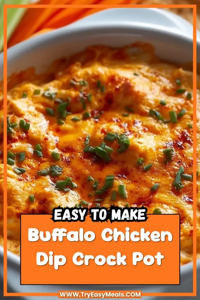 Best Easy Buffalo Chicken Dip Crock Pot Recipe Warm Delicious 1