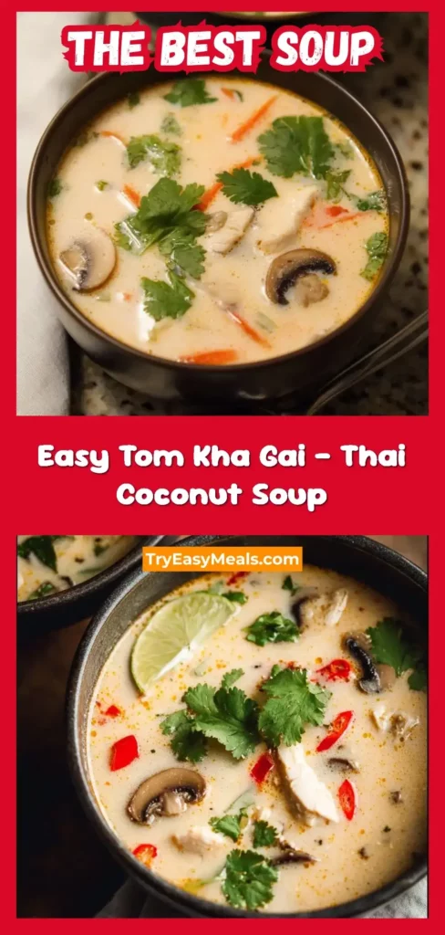 Best Easy Tom Kha Gai Thai Coconut Soup