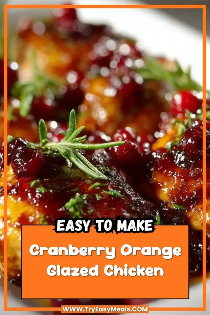 Cranberry Orange Glazed Chicken A Flavorful Thanksgiving Delight Recipe Ideas
