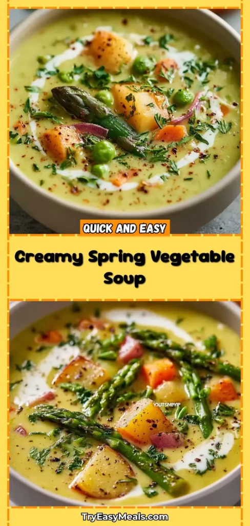 Creamy Spring Vegetable Soup A Healthy Vegan Delight for Soup Lovers