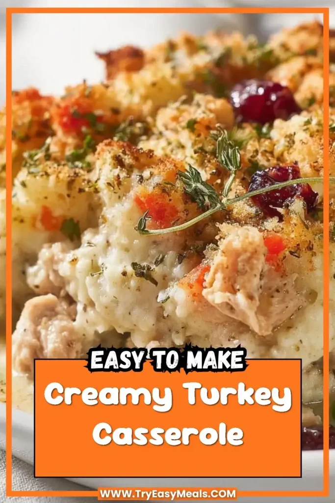Creamy Turkey Casserole with Stuffing Easy Thanksgiving Leftover Recipe Ideas