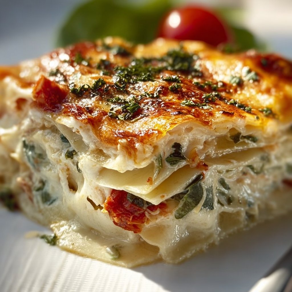 Loaded Veggie White Lasagna
