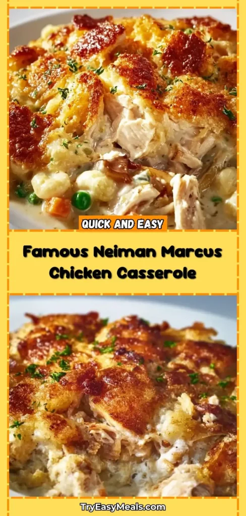 Delicious Neiman Marcus Chicken Casserole Recipe A Must Try Comfort Dish