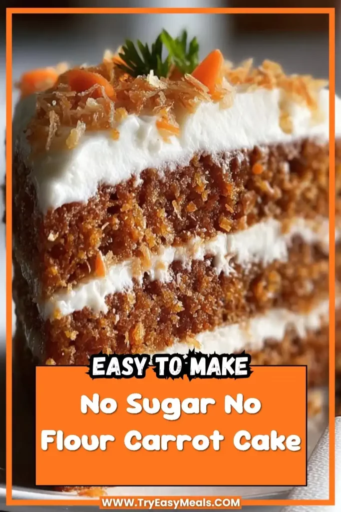 Delicious No Sugar No Flour Carrot Cake Easy Keto and Sugar Free Dessert Recipes