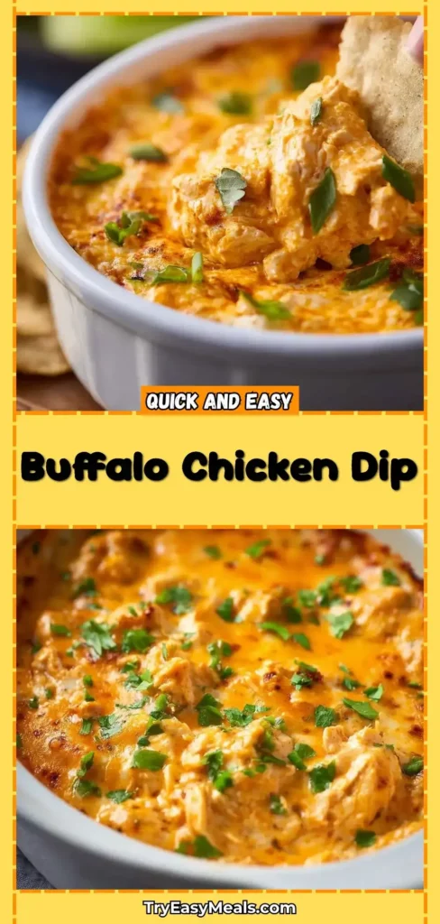 Easy 5 Ingredient Buffalo Chicken Dip Perfect for Game Day Crockpot Recipes