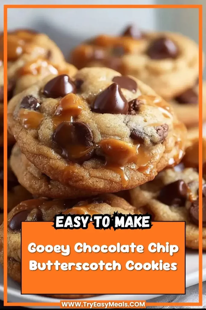 Gooey Butterscotch Chip Chocolate Chip Cookies Recipe for Fun Homemade Desserts