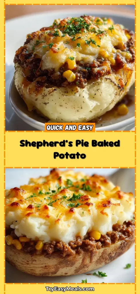 Hearty Shepherds Pie Baked Potato Fall Beef Recipe for Food Lovers