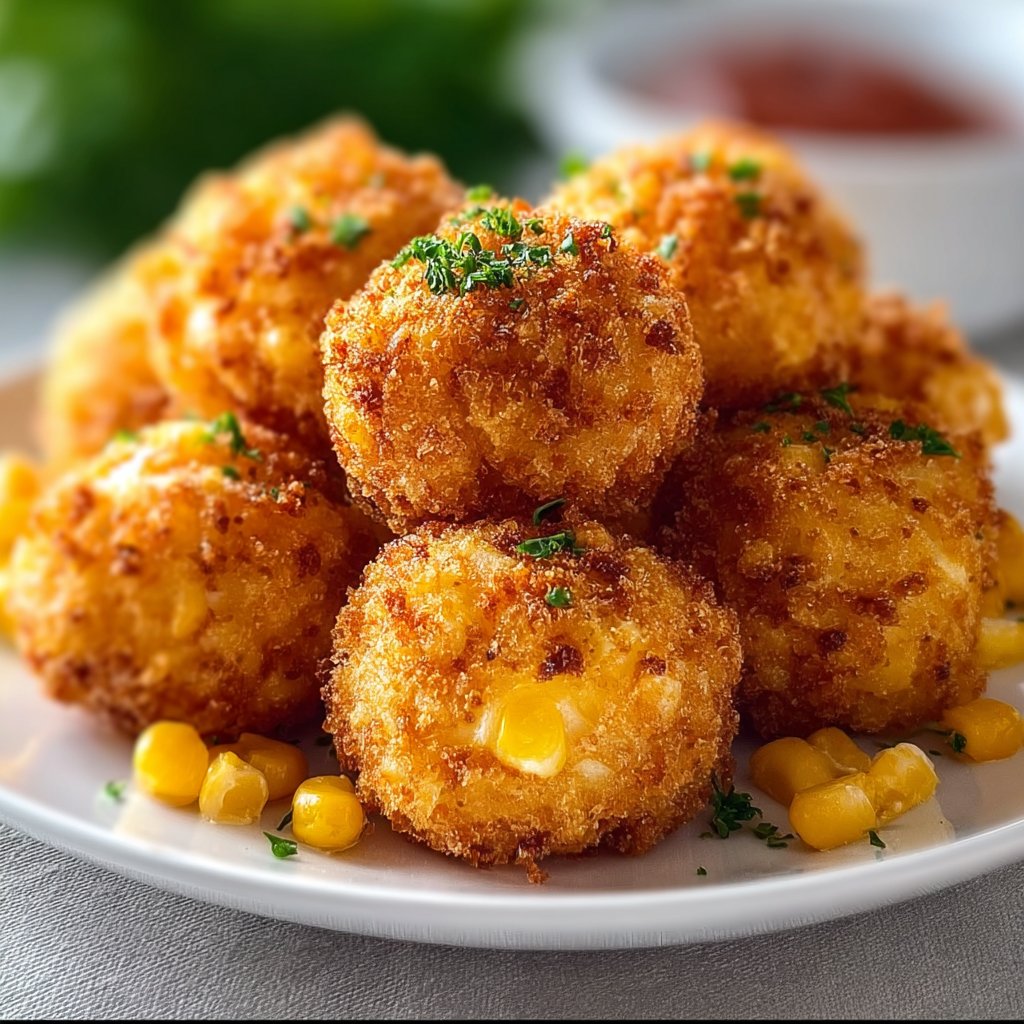 Crispy Corn Cheese Bites