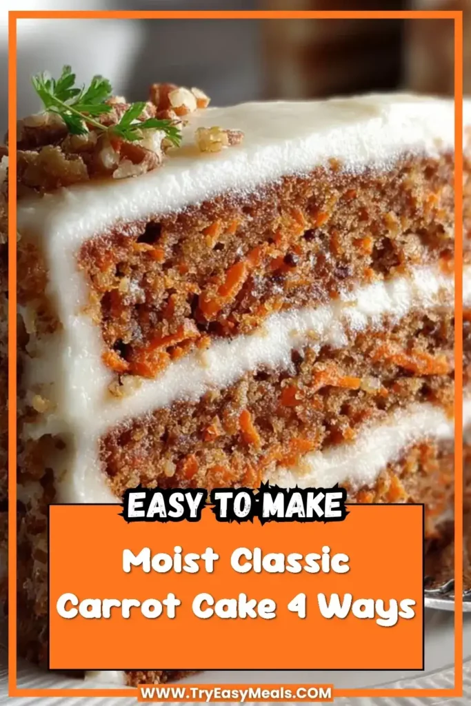 Moist Classic Carrot Cake 4 Ways Unique Recipes Tips for Perfection