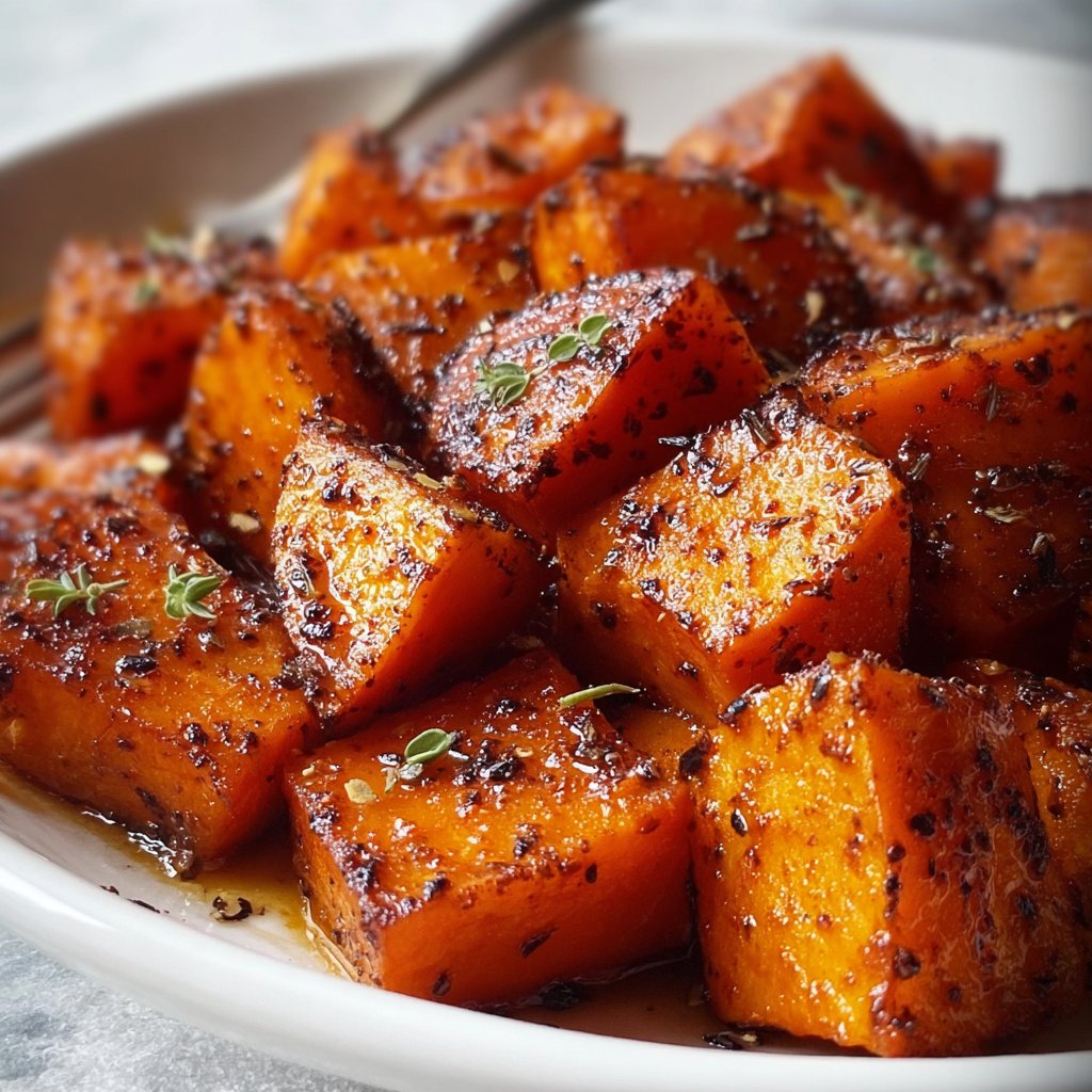 Brown Sugar Roasted Sweet Potatoes with a Twist