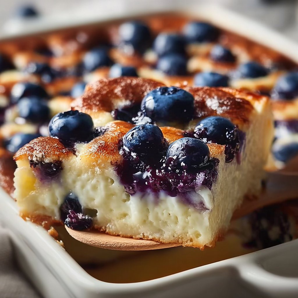 Blueberry Cottage Cheese Breakfast Bake