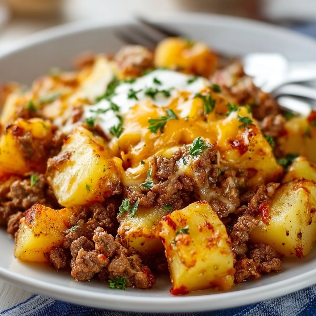 Ground Beef and Potatoes Casserole