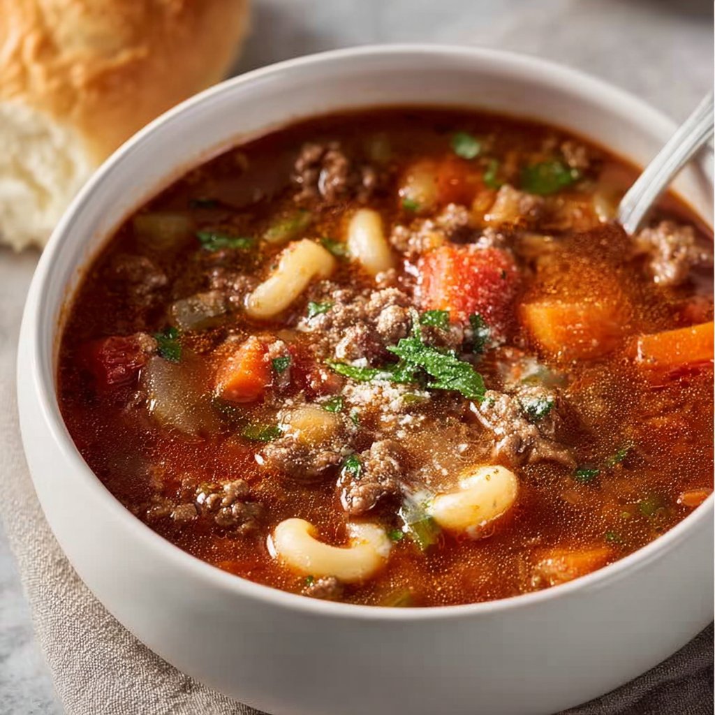Old Fashioned Hamburger Soup Recipe