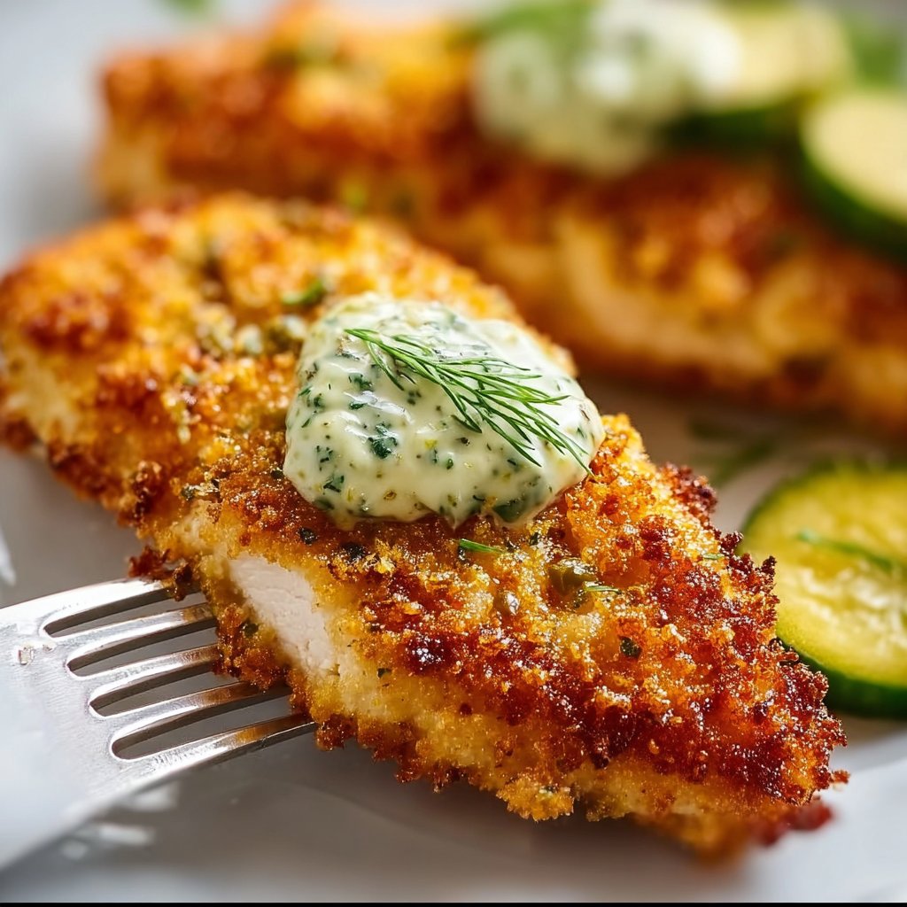 Crispy Dill Pickle Parmesan Chicken 1 Crispy Dill Pickle Parmesan Chicken