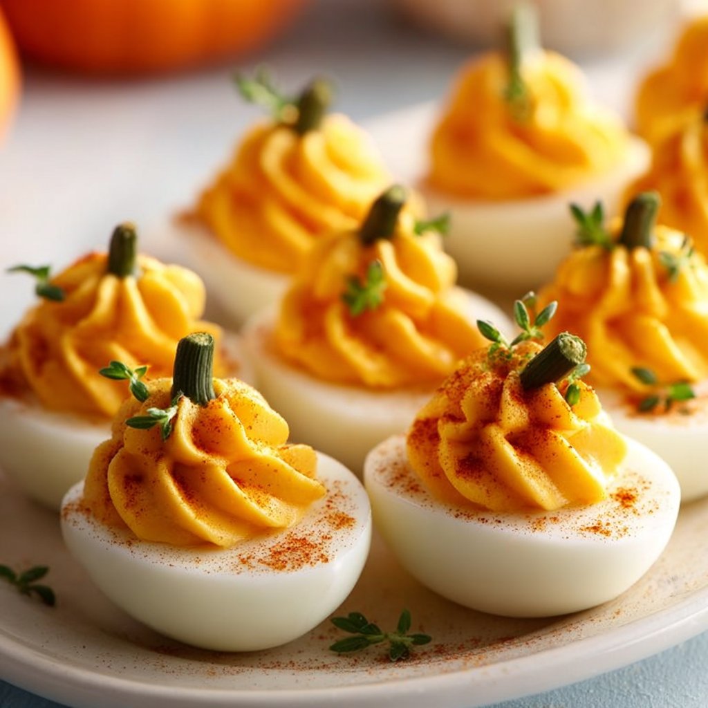 Pumpkin Patch Deviled Eggs