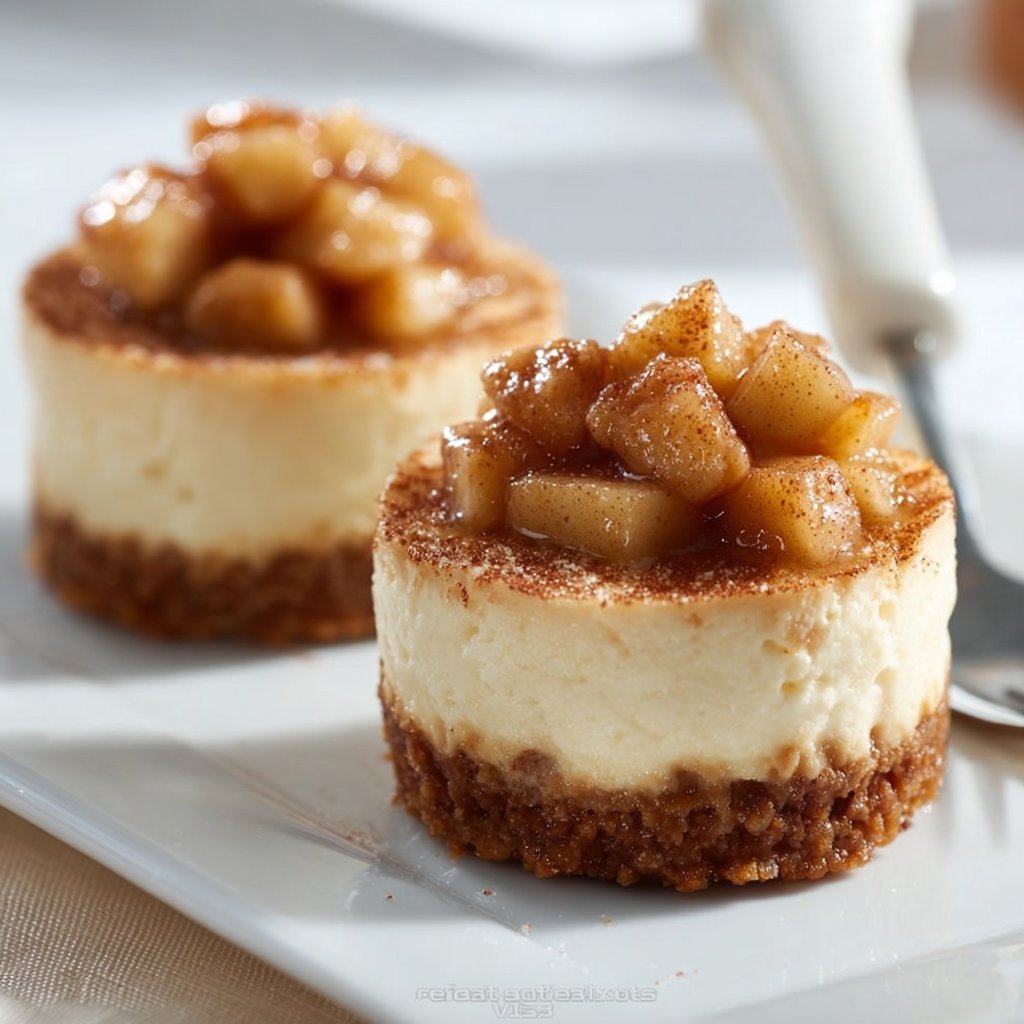 Apple Crisp Mini Cheesecakes