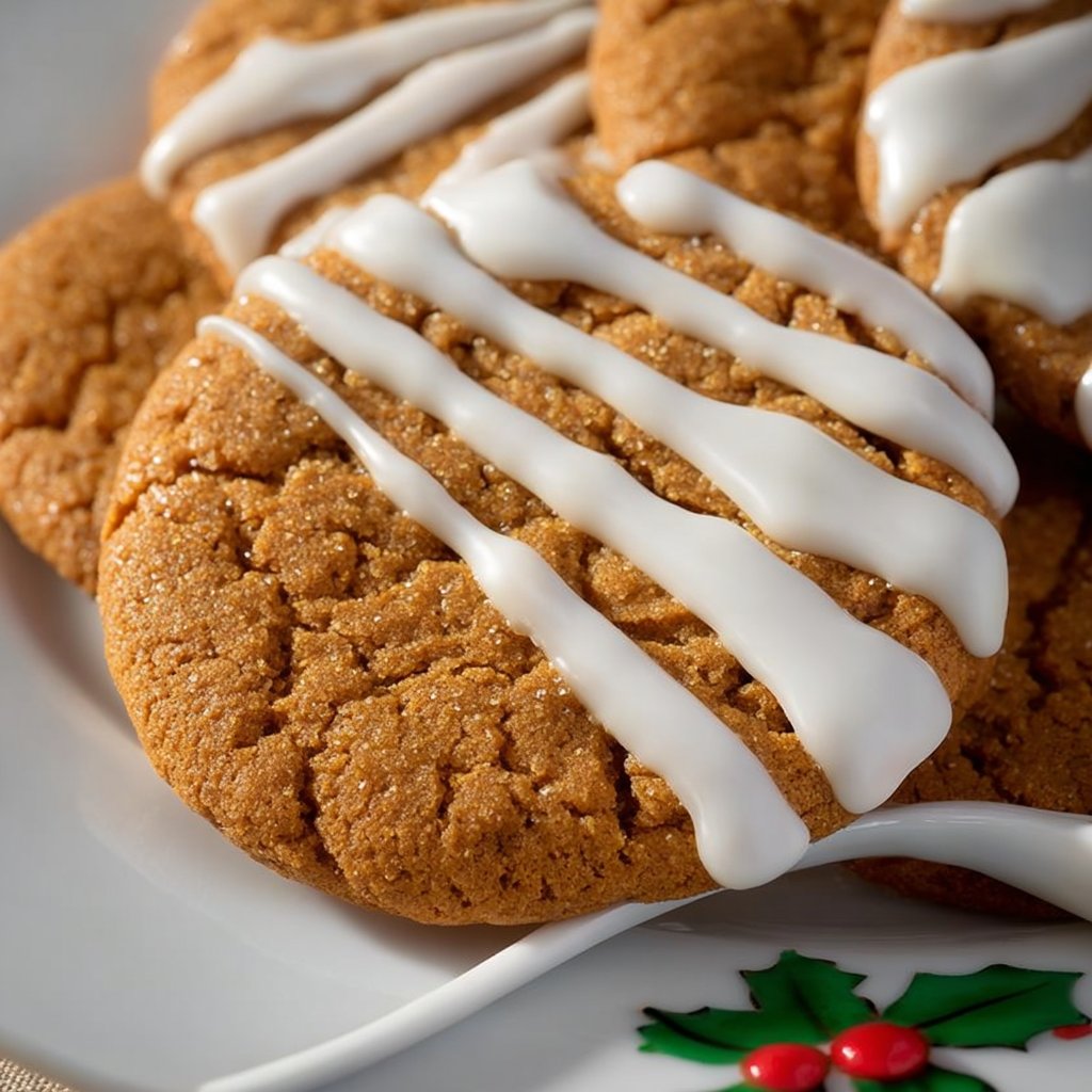 White Chocolate Dipped Ginger Cookies