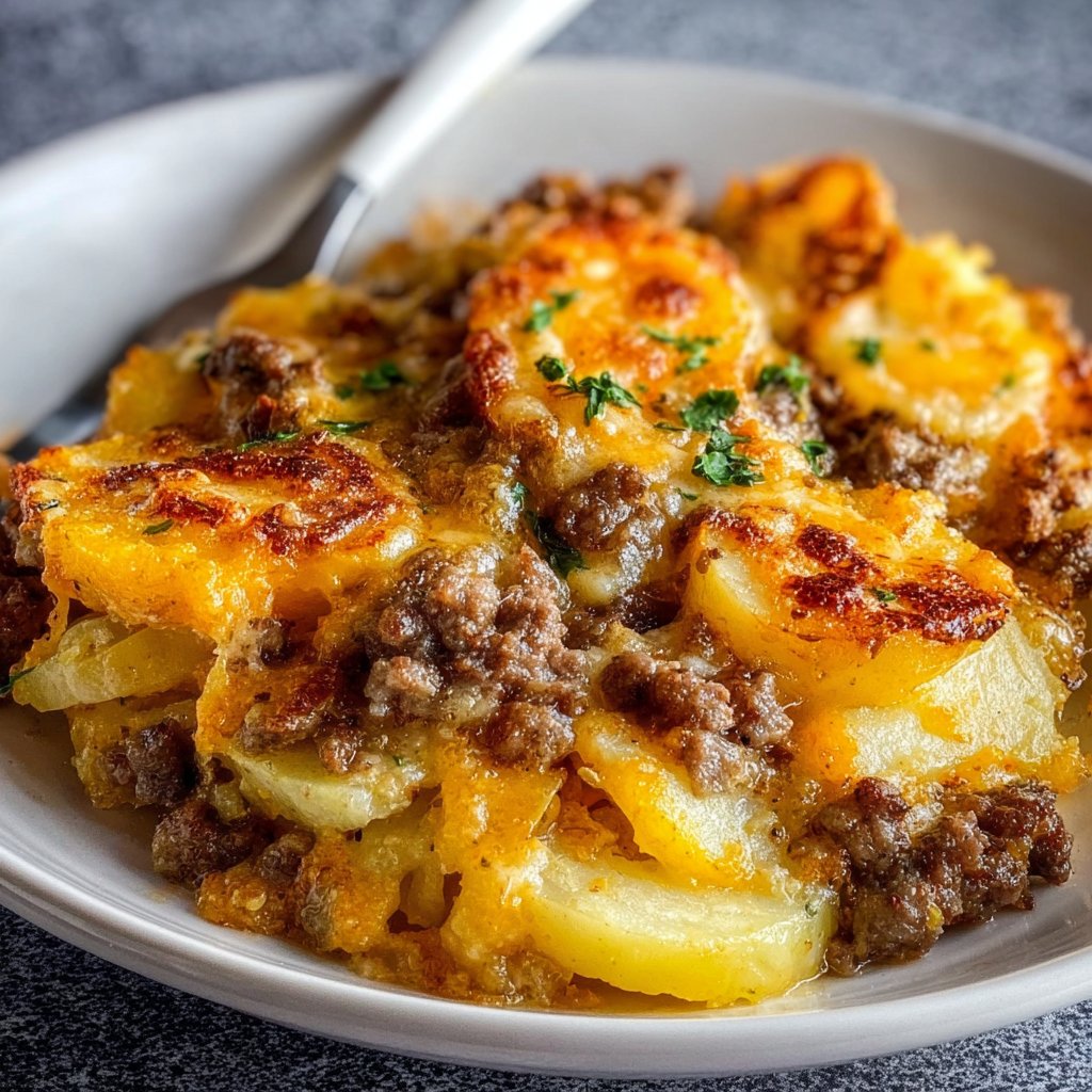 Hamburger Potato Casserole