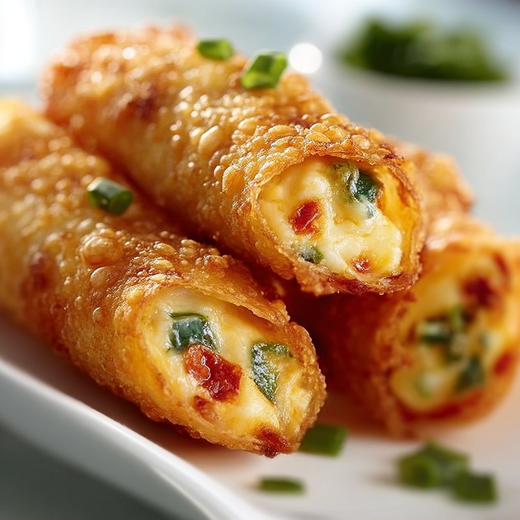Mini Jalapeno Popper Egg Rolls