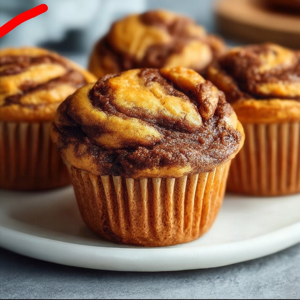 Pumpkin Swirl Muffins