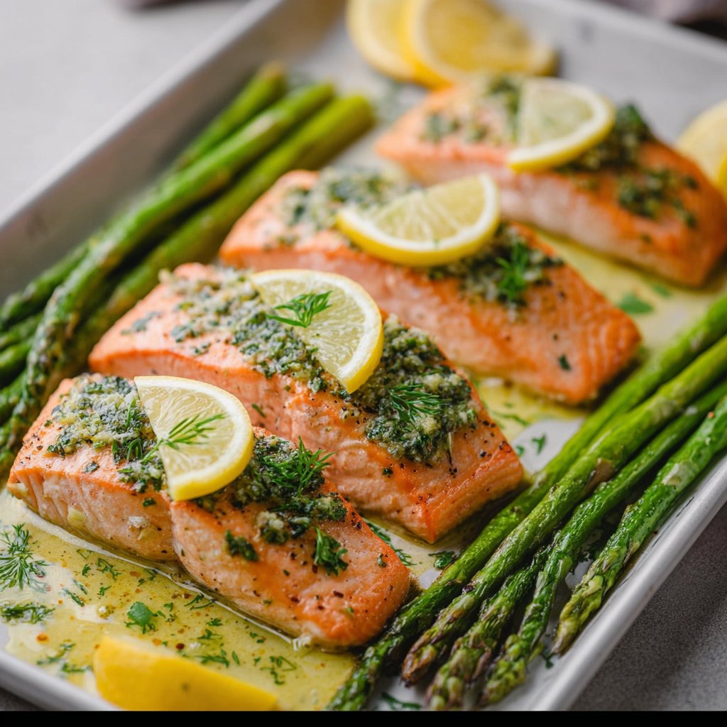 Easy Lemon Garlic Herb Butter Salmon