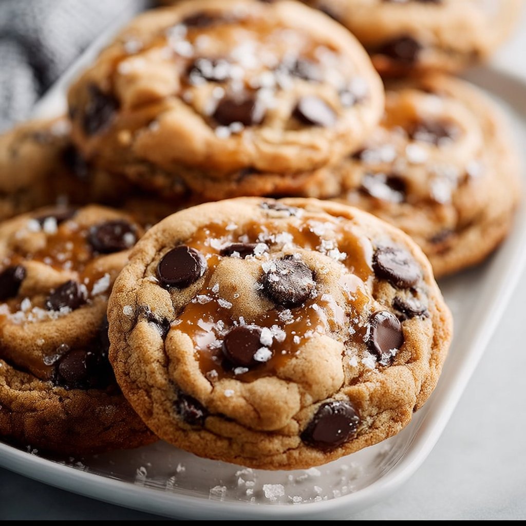 Salted Caramel Chocolate Chip Cookies