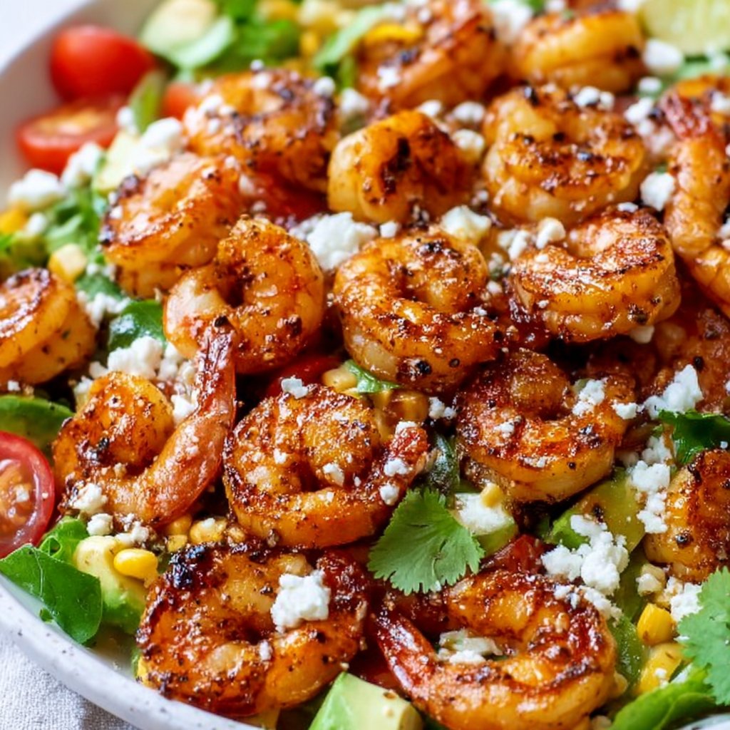 This Southwest Honey Lime Shrimp Salad is a delicious main dish salad! Topped with sweet and tangy shrimp,… | Salad recipes for dinner, Summer salads, Dinner salads