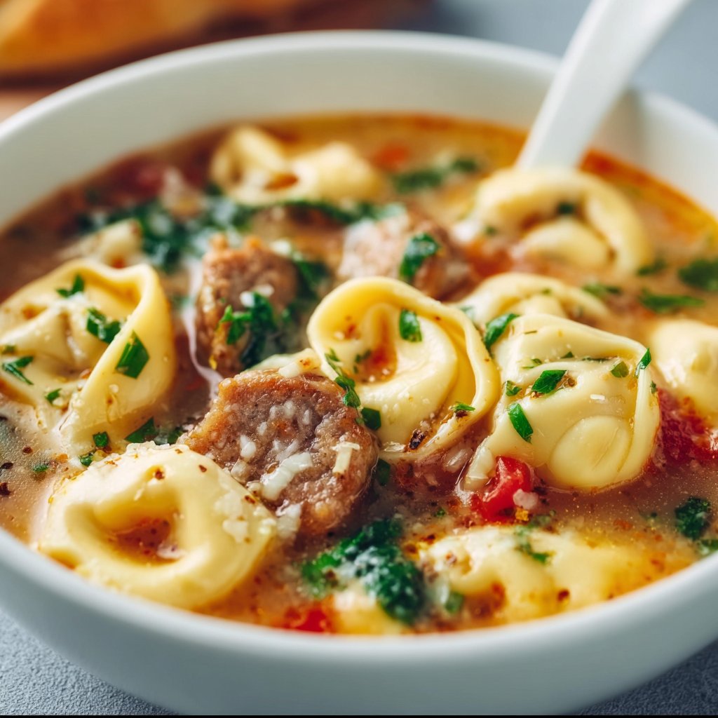 Sausage and Tortellini Soup