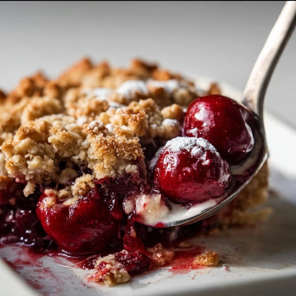 Easy Cherry Crisp: 3 Ingredients for Pure Joy 1 Easy Cherry Crisp: 3 Ingredients for Pure Joy