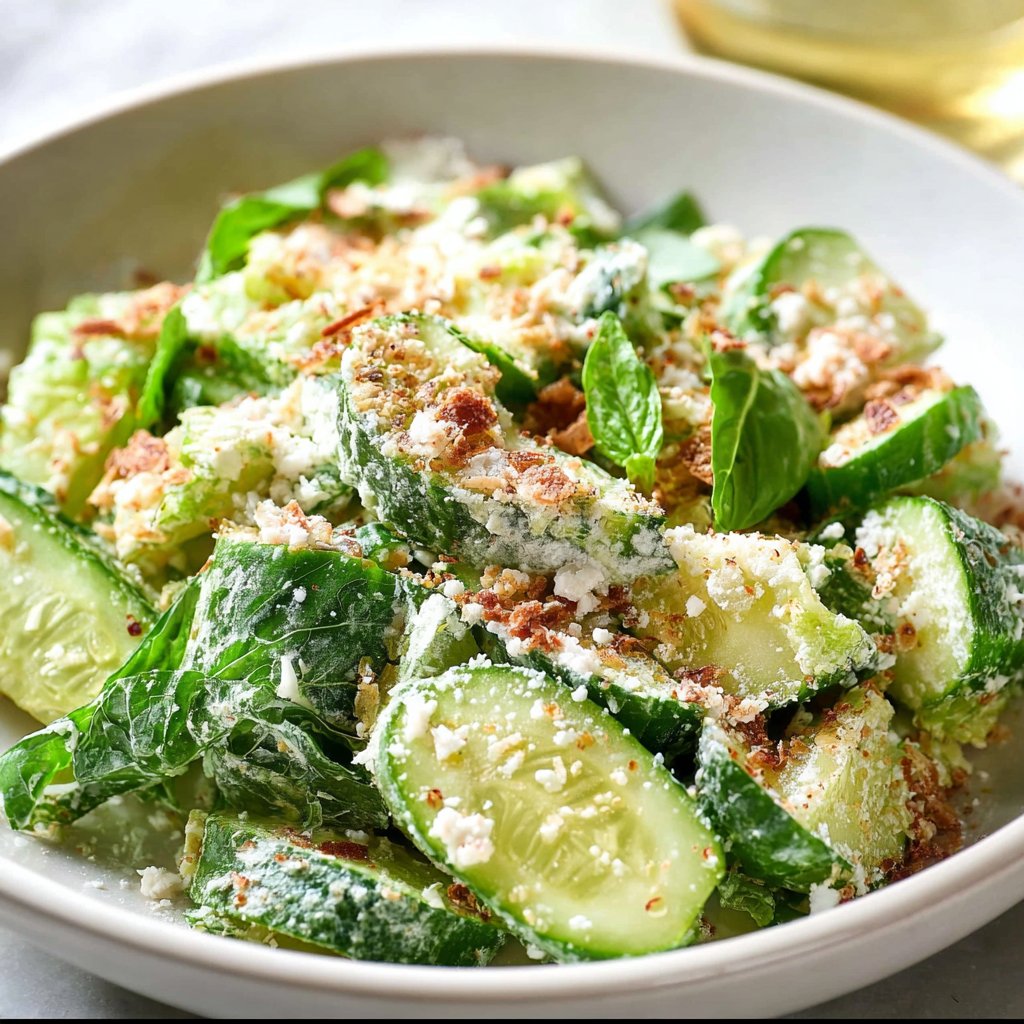 Cucumber Caesar Salad