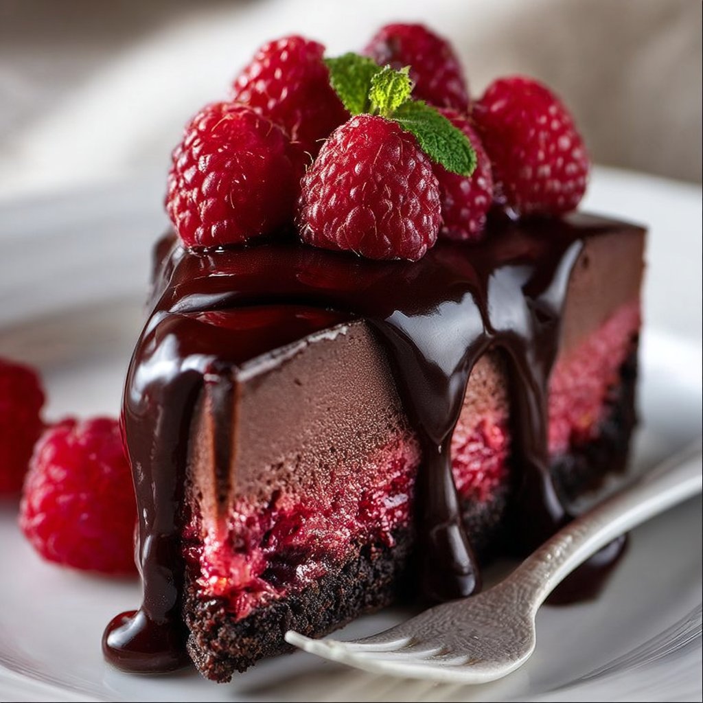 Indulge in Decadent Dark Chocolate Raspberry Cheesecake 1 Indulge in Decadent Dark Chocolate Raspberry Cheesecake